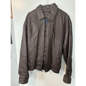 Vintage Towncraft Dark Brown Bomber Jacket
